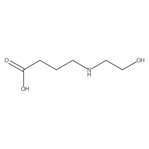 4-[(2-Hydroxyethyl)amino]butanoic acid Structure