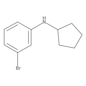3-bromo-N-cyclopentylaniline Structure