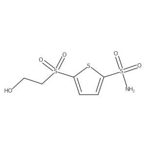 2-Thiophenesulfonamide, 5-[(2-hydroxyethyl)sulfo Structure
