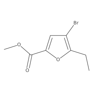 Methyl 4-bromo-5-ethyl-2-furancarboxylate结构式