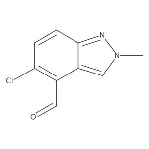 5-chloro-2-methyl-2H-indazole-4-carbaldehyde结构式