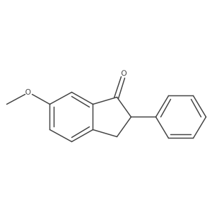 6-Methoxy-2-phenylindan-1-one结构式