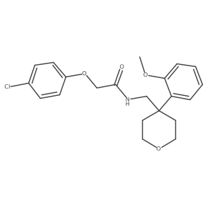 2-(4-chlorophenoxy)-N-{[4-(2-methoxyphenyl)oxan-4-yl]methyl}acetamide Structure