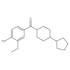 (4-Amino-3-methoxyphenyl)[4-(1-pyrrolidinyl)-1-piperidinyl]methanone Structure