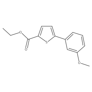 Ethyl 5-(3-methoxyphenyl)thiophene-2-carboxylate Structure