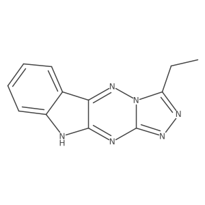 3-Ethyl-1H-1,2,4-triazolo[4a(2),3a(2):2,3][1,2,4]triazino[5,6-b]indole Structure