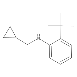 2-tert-butyl-N-(cyclopropylmethyl)aniline结构式