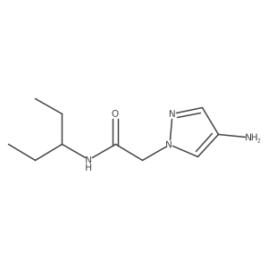 2-(4-Amino-1h-pyrazol-1-yl)-N-(pentan-3-yl)acetamide结构式