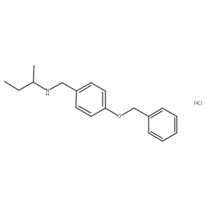 {[4-(Benzyloxy)phenyl]methyl}(butan-2-yl)amine hydrochloride结构式