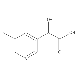 2-Hydroxy-2-(5-methylpyridin-3-yl)acetic acid Structure