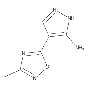 4-(3-Methyl-1,2,4-oxadiazol-5-YL)-1H-pyrazol-5-amine Structure