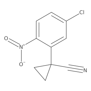 1-(5-Chloro-2-nitrophenyl)cyclopropane-1-carbonitrile Structure