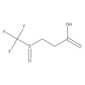 3-Trifluoromethanesulfinylpropanoic acid Structure