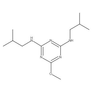 6-Methoxy-N2,N4-bis(2-methylpropyl)-1,3,5-triazine-2,4-diamine结构式