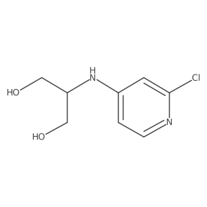 2-[(2-Chloro-4-pyridinyl)amino]-1,3-propanediol结构式