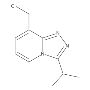 8-(Chloromethyl)-3-(propan-2-yl)-[1,2,4]triazolo[4,3-a]pyridine结构式