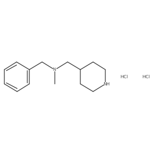 N-Methyl(phenyl)-N-(4-piperidinylmethyl)-methanamine dihydrochloride结构式