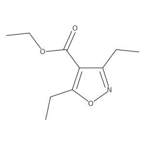 Ethyl 3,5-diethyl-1,2-oxazole-4-carboxylate结构式