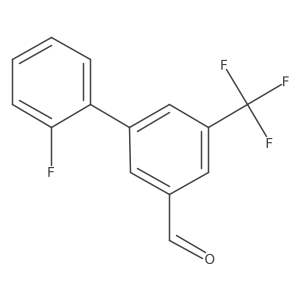 2'-Fluoro-3-(trifluoromethyl)biphenyl-5-carboxaldehyde Structure
