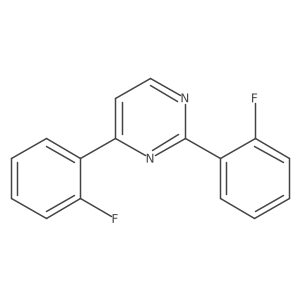 2,4-Bis(2-fluorophenyl)pyrimidine Structure