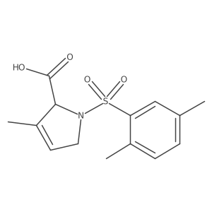 1-[(2,5-Dimethylphenyl)sulfonyl]-2,5-dihydro-3-methyl-1H-pyrrole-2-carboxylic acid Structure