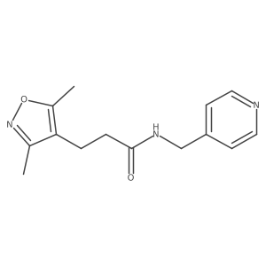 3-(3,5-dimethylisoxazol-4-yl)-N-(pyridin-4-ylmethyl)propanamide Structure