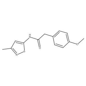 2-(4-methoxyphenyl)-N-(3-methylisothiazol-5-yl)acetamide结构式
