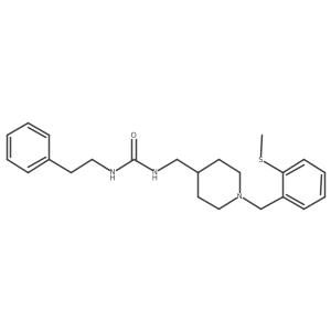 1-((1-(2-(Methylthio)benzyl)piperidin-4-yl)methyl)-3-phenethylurea结构式