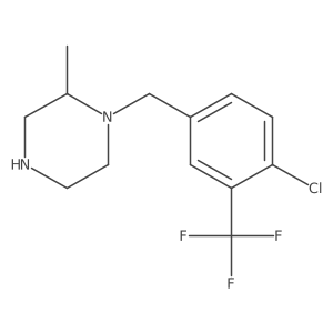 1-{[4-Chloro-3-(trifluoromethyl)phenyl]methyl}-2-methylpiperazine Structure