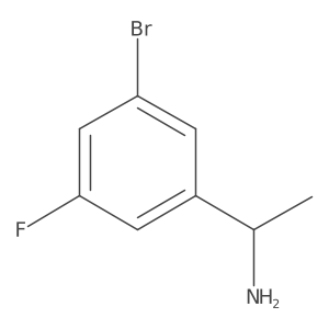 (1s)-1-(3-Bromo-5-fluorophenyl)ethan-1-amine Structure