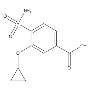 3-Cyclopropoxy-4-sulfamoylbenzoic acid Structure