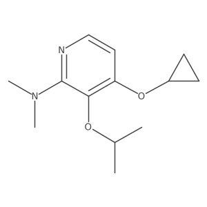 4-Cyclopropoxy-3-isopropoxy-N,N-dimethylpyridin-2-amine Structure