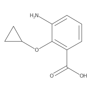 3-Amino-2-cyclopropoxybenzoic acid Structure