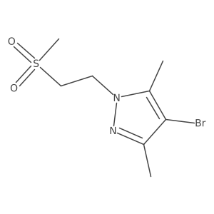 4-bromo-1-(2-methanesulfonylethyl)-3,5-dimethyl-1H-pyrazole结构式
