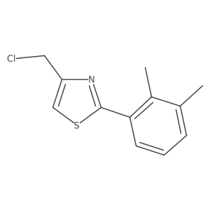 4-(Chloromethyl)-2-(2,3-dimethylphenyl)thiazole结构式