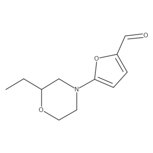 5-(2-Ethylmorpholin-4-yl)furan-2-carbaldehyde Structure