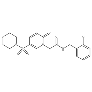 N-(2-chlorobenzyl)-2-[5-(morpholin-4-ylsulfonyl)-2-oxopyridin-1(2H)-yl]acetamide Structure