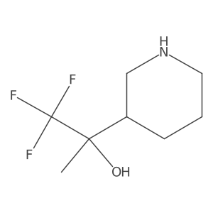 1,1,1-Trifluoro-2-(piperidin-3-yl)propan-2-ol Structure