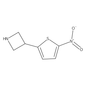 3-(5-Nitrothiophen-2-yl)azetidine结构式