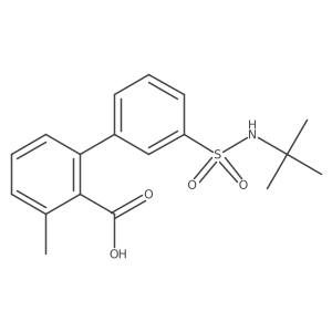 2-(3-t-Butylsulfamoylphenyl)-6-methylbenzoic acid Structure
