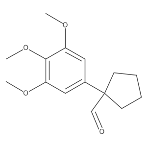 1-(3,4,5-Trimethoxyphenyl)cyclopentanecarbaldehyde Structure