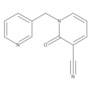 2-Oxo-1-(pyridin-3-ylmethyl)pyridine-3-carbonitrile结构式