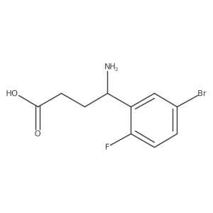 4-Amino-4-(5-bromo-2-fluorophenyl)butanoic acid Structure