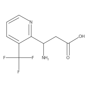 3-Amino-3-[3-(trifluoromethyl)pyridin-2-yl]propanoic acid Structure