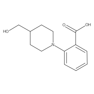 2-[4-(Hydroxymethyl)piperidin-1-yl]benzoic acid Structure