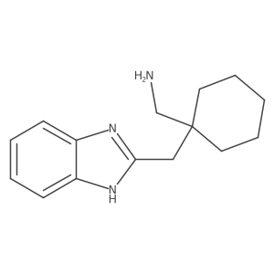 (1-((1H-benzo[d]imidazol-2-yl)methyl)cyclohexyl)methanamine结构式