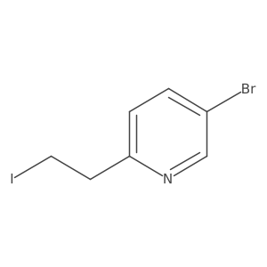 5-Bromo-2-(2-iodoethyl)pyridine结构式