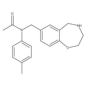N-((2,3,4,5-Tetrahydrobenzo[f][1,4]oxazepin-7-yl)methyl)-N-(p-tolyl)acetamide结构式