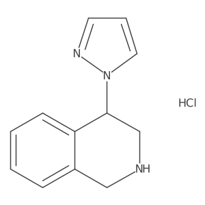 4-(1H-pyrazol-1-yl)-1,2,3,4-tetrahydroisoquinoline hydrochloride Structure