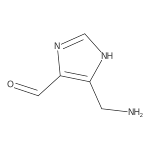 5-(aminomethyl)-1H-imidazole-4-carbaldehyde结构式